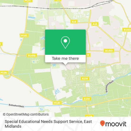Special Educational Needs Support Service map
