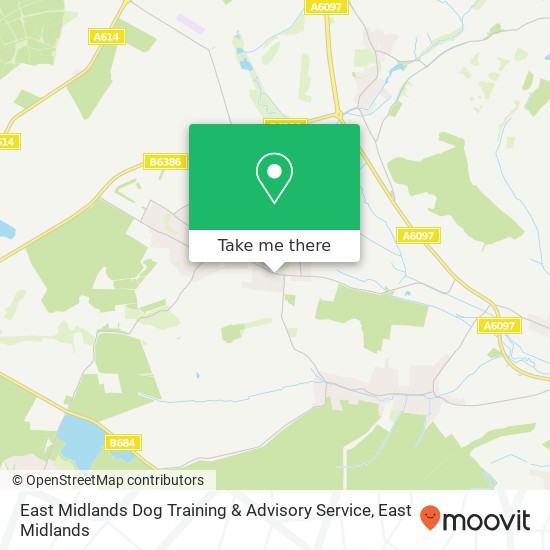 East Midlands Dog Training & Advisory Service map