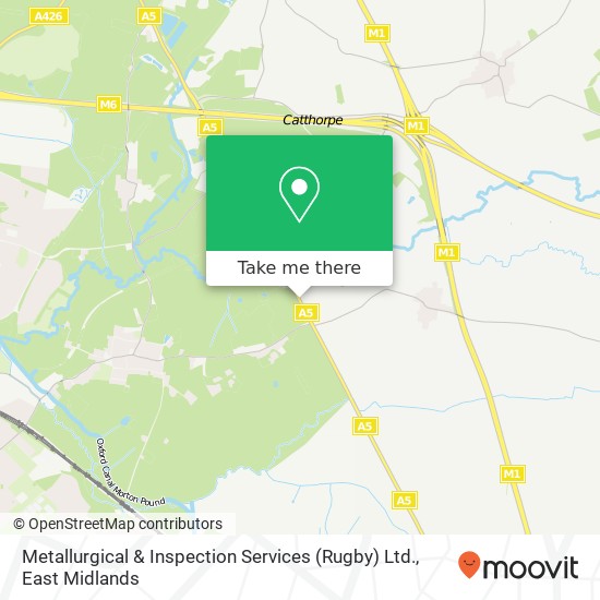 Metallurgical & Inspection Services (Rugby) Ltd. map
