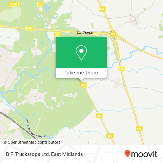 B P Truckstops Ltd map