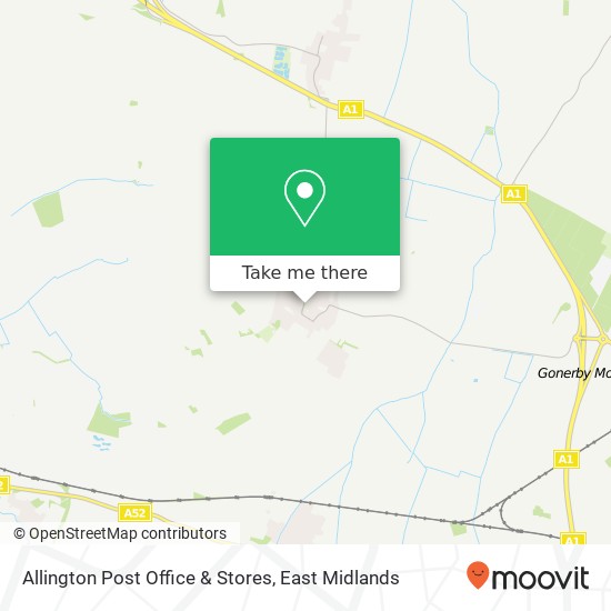 Allington Post Office & Stores map