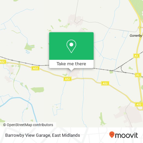Barrowby View Garage map
