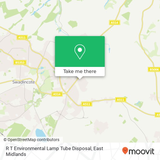 R T Environmental Lamp Tube Disposal map