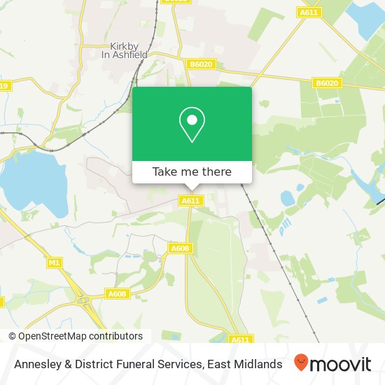 Annesley & District Funeral Services map