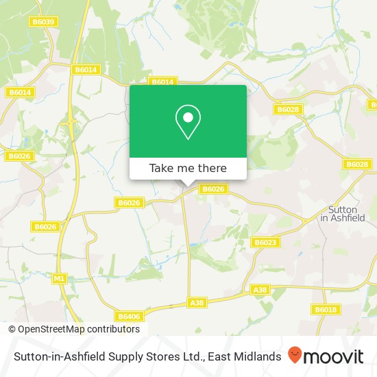 Sutton-in-Ashfield Supply Stores Ltd. map