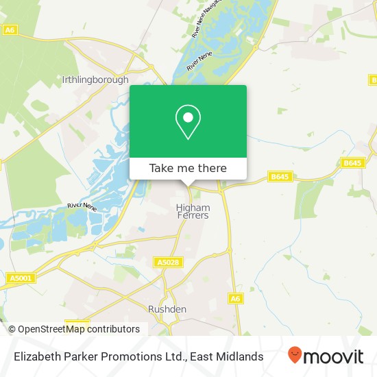 Elizabeth Parker Promotions Ltd. map