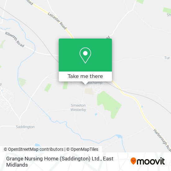 Grange Nursing Home (Saddington) Ltd. map