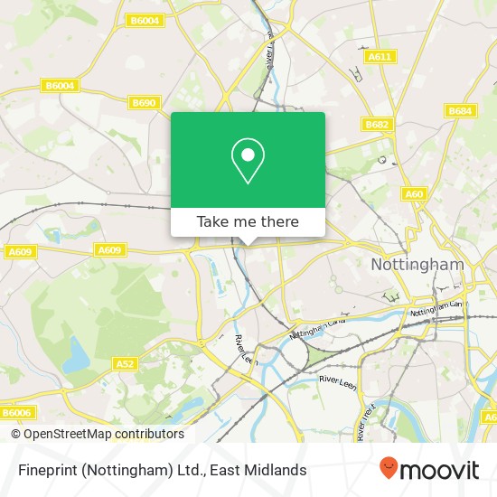 Fineprint (Nottingham) Ltd. map