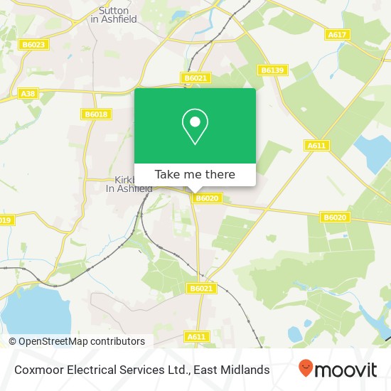 Coxmoor Electrical Services Ltd. map