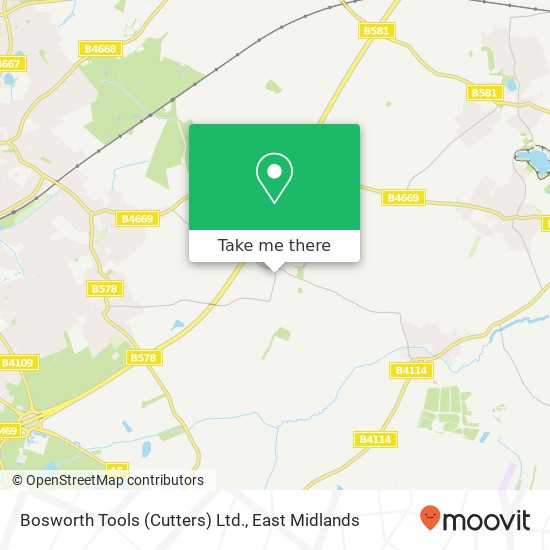 Bosworth Tools (Cutters) Ltd. map