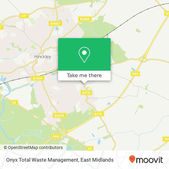 Onyx Total Waste Management map