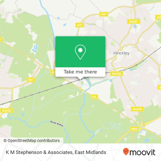 K M Stephenson & Associates map