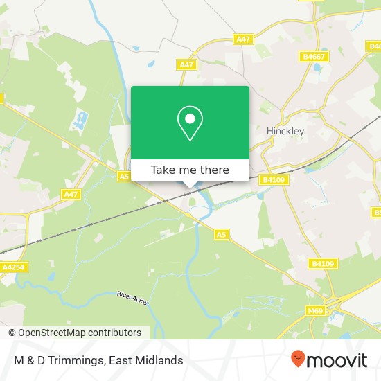 M & D Trimmings map