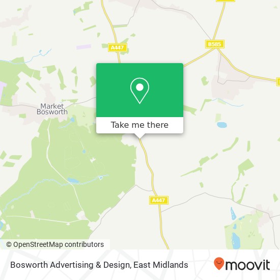 Bosworth Advertising & Design map