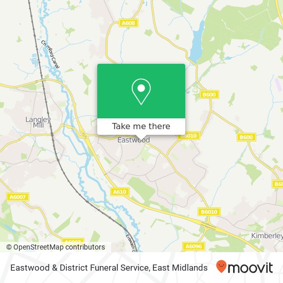 Eastwood & District Funeral Service map