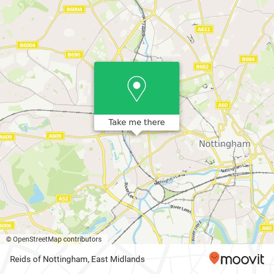 Reids of Nottingham map