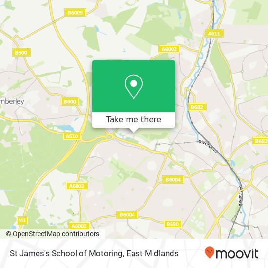 St James's School of Motoring map