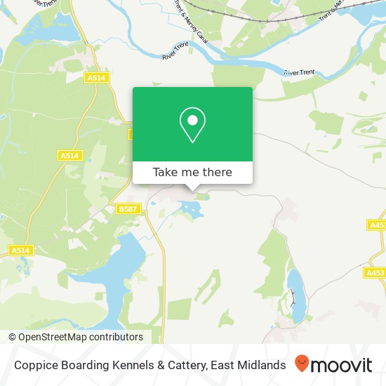 Coppice Boarding Kennels & Cattery map