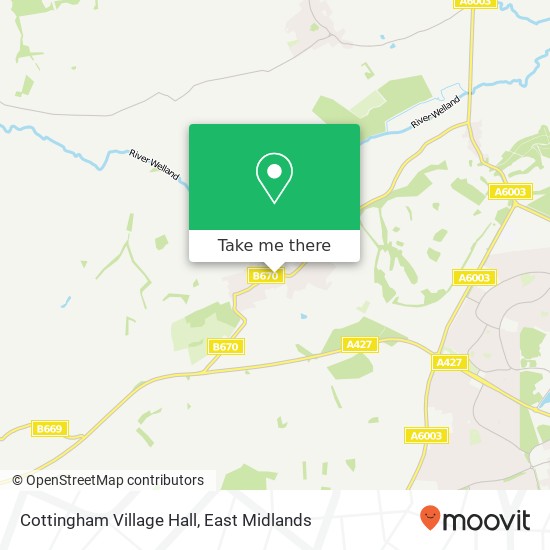 Cottingham Village Hall map