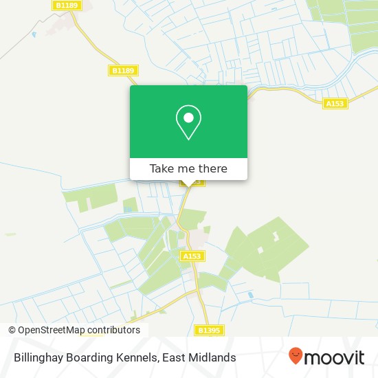 Billinghay Boarding Kennels map