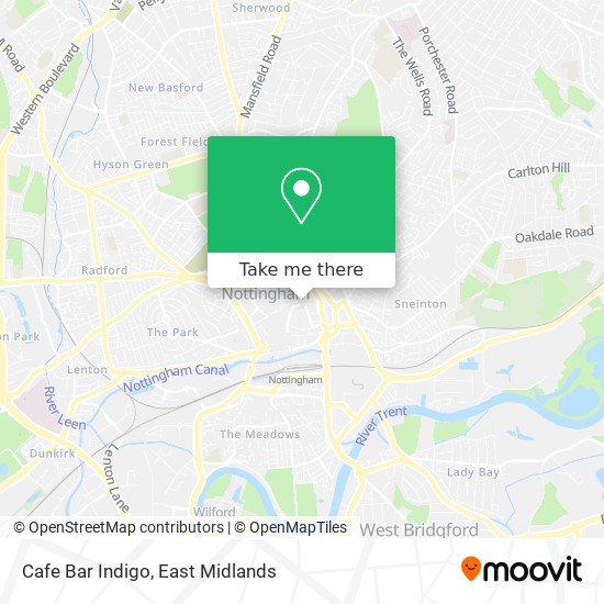 Cafe Bar Indigo map