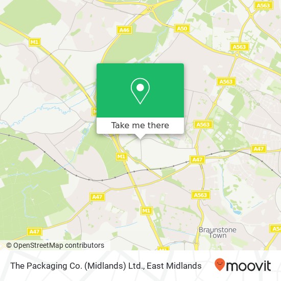 The Packaging Co. (Midlands) Ltd. map