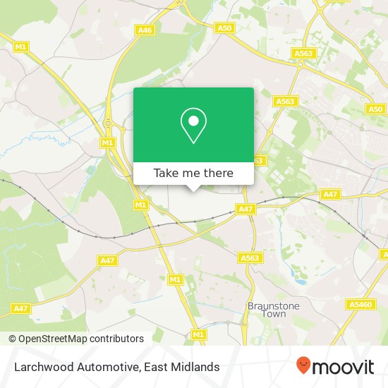 Larchwood Automotive map