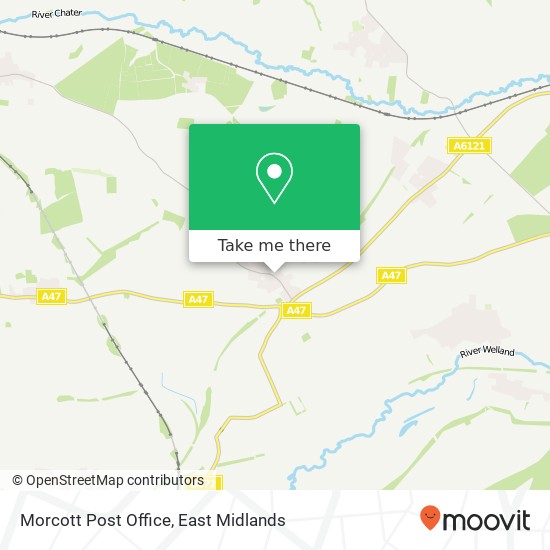 Morcott Post Office map