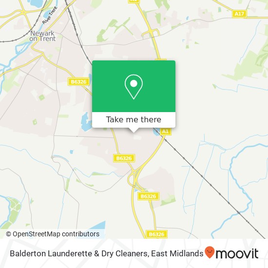 Balderton Launderette & Dry Cleaners map