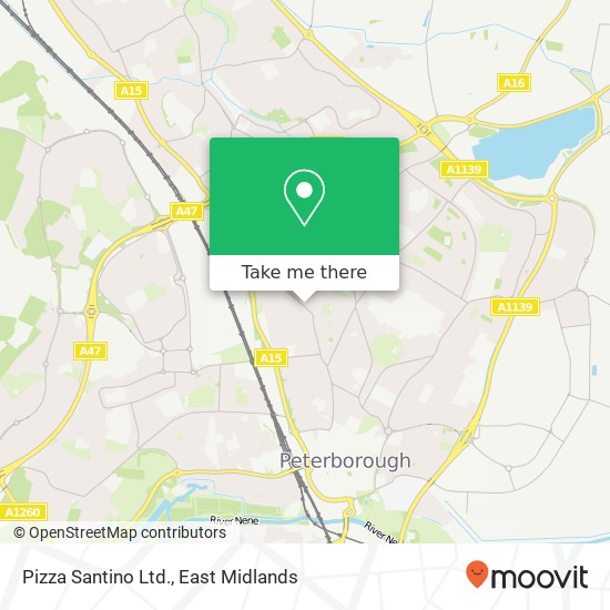 Pizza Santino Ltd. map