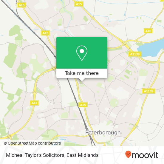 Micheal Taylor's Solicitors map
