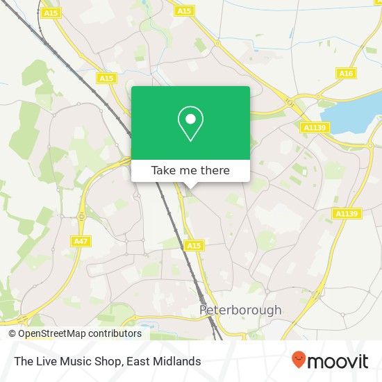 The Live Music Shop map