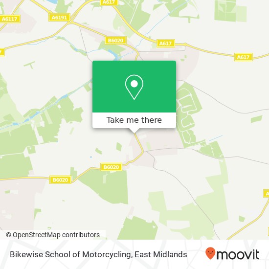 Bikewise School of Motorcycling map