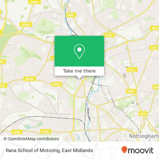 Rana School of Motoring map