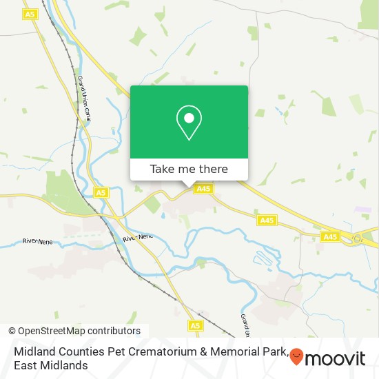 Midland Counties Pet Crematorium & Memorial Park map