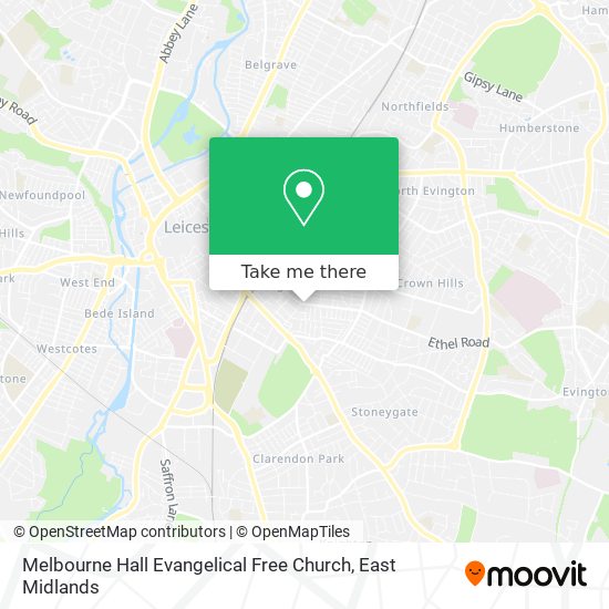 Melbourne Hall Evangelical Free Church map