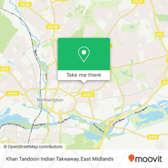 Khan Tandoori Indian Takeaway map