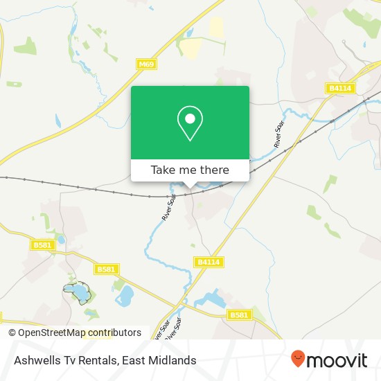 Ashwells Tv Rentals map