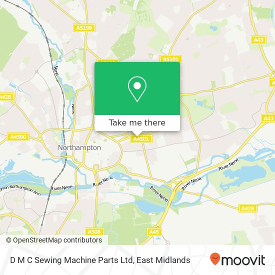 D M C Sewing Machine Parts Ltd map