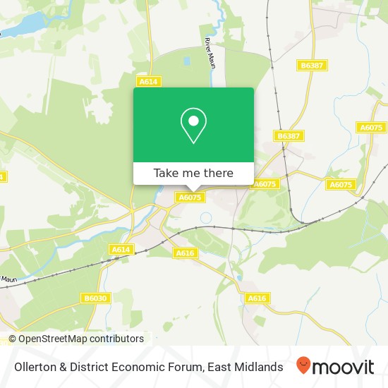 Ollerton & District Economic Forum map