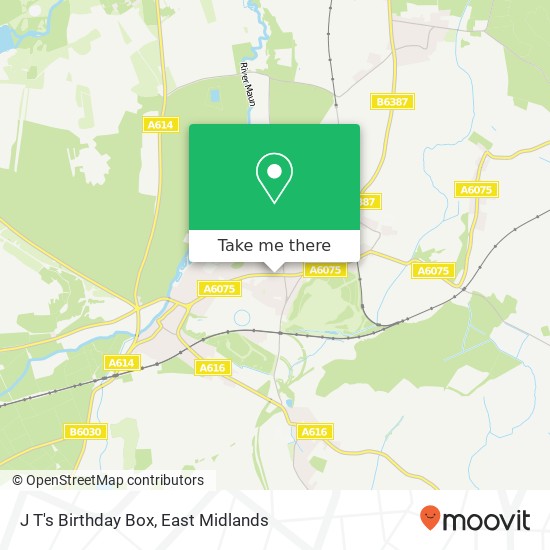 J T's Birthday Box map