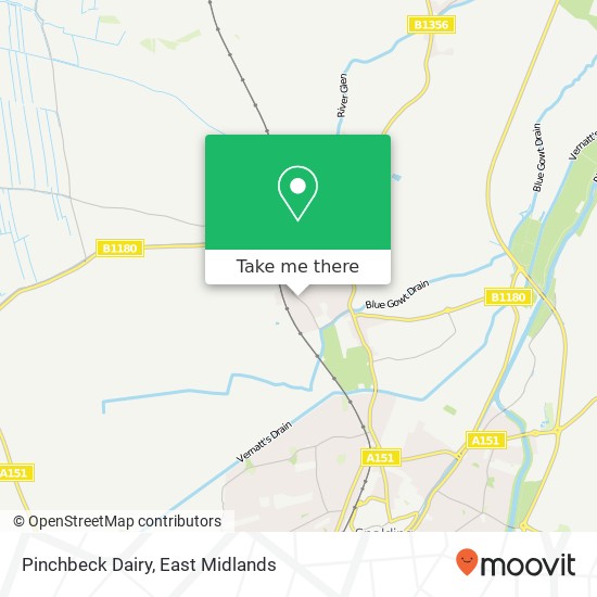 Pinchbeck Dairy map