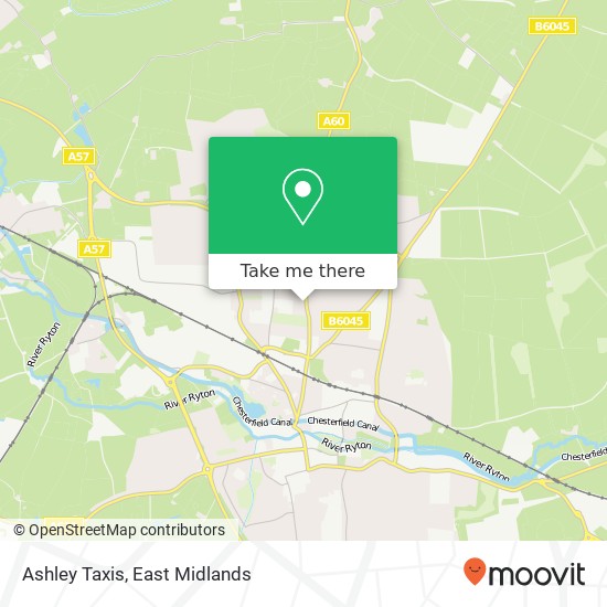 Ashley Taxis map