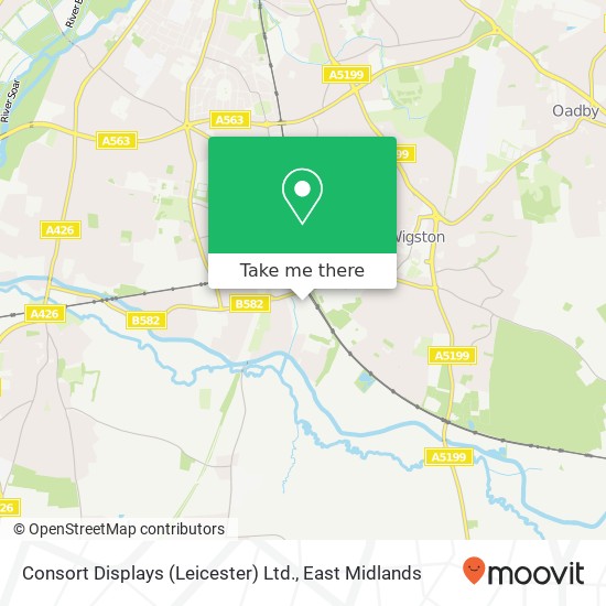 Consort Displays (Leicester) Ltd. map