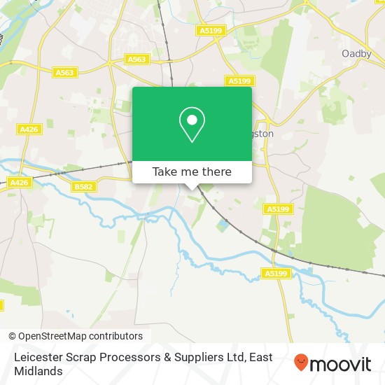 Leicester Scrap Processors & Suppliers Ltd map