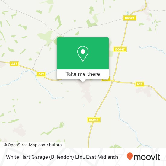 White Hart Garage (Billesdon) Ltd. map