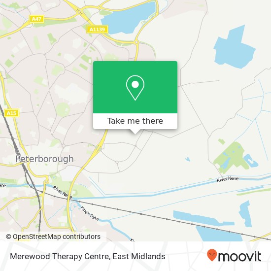 Merewood Therapy Centre map