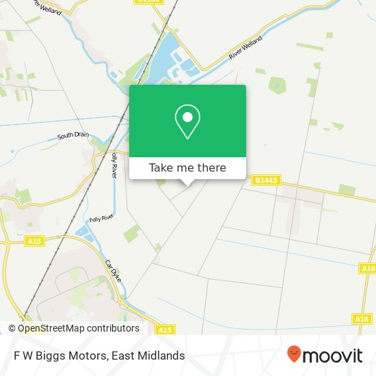 F W Biggs Motors map