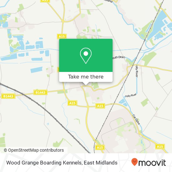 Wood Grange Boarding Kennels map