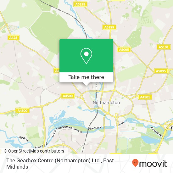 The Gearbox Centre (Northampton) Ltd. map